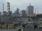 Osaka - Banlieue industrielle vue du train