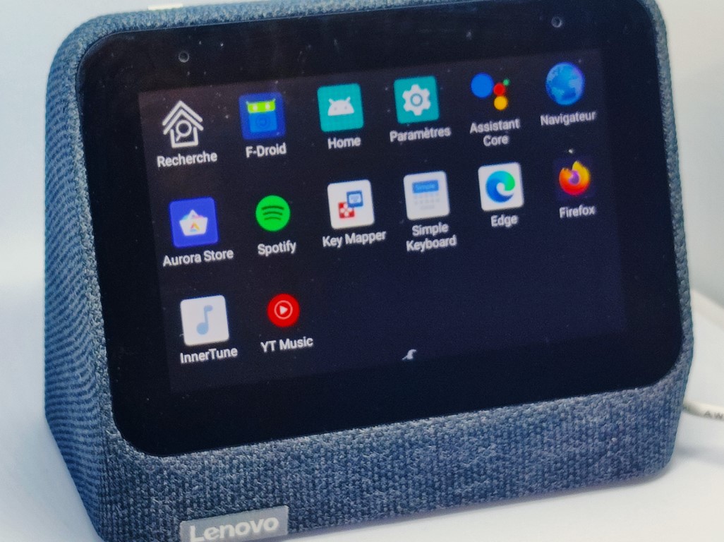 Réveil connecté Lenovo Smart Clock 4 Gris avec Google Assistant - Enceinte  intelligente - Achat & prix