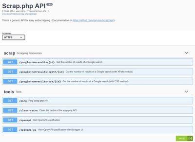 Scrap2API – Easy scrapping from Excel / LibreOffice