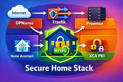 Sécuriser votre infrastructure maison avec Proxmox, OPNsense, Traefik, Home Assistant et PKI XCA